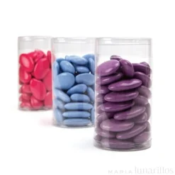 Tubo transparente de plástico para macarons o golosinas