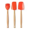 Utensilios de cocina con mango de madera Volcánico (3) - Silicona - Le Creuset