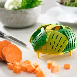 Vaporera plegable con mango amarillo - Polipropileno - Joseph Joseph