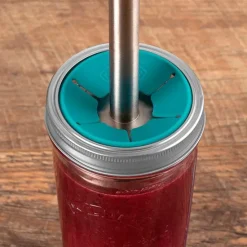 Vaso de cristal para smoothies con pajita y accesorios 500 ml - Kilner