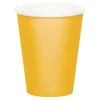 Vasos de papel amarillos 250 ml (8) - Conver Party