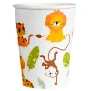 Vasos de papel animales de la selva 250 ml (8) - Conver Creations