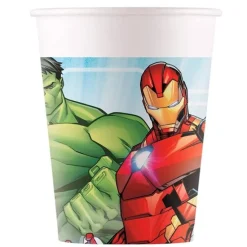 Vasos de papel Avengers Assemble - Los Vengadores 200 ml (8) - Decorata Party