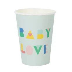 Vasos de papel Baby Love 205 ml (8) - My Little Day