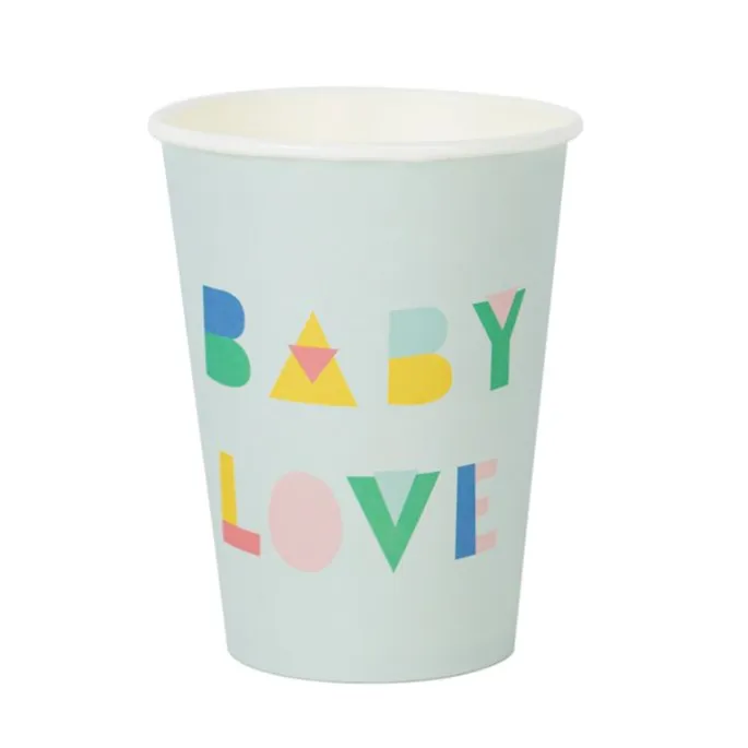 Vasos de papel Baby Love 205 ml (8) - My Little Day