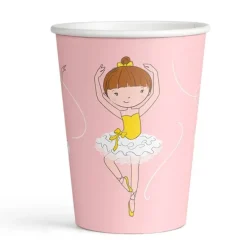 Vasos de papel Bailarinas 250 ml (8) - Amscan