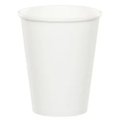 Vasos de papel blanco 250 ml (8) - Conver Party