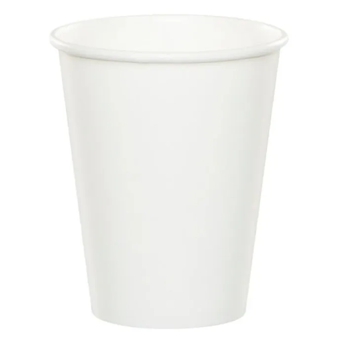 Vasos de papel blanco 250 ml (8) - Conver Party