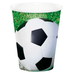 Vasos de papel campo de fútbol 250 ml (8) - Conver Creations