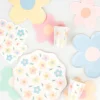 Vasos de papel flores 250 ml (8) - Meri Meri