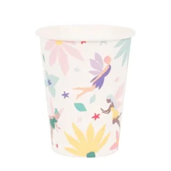 Vasos de papel flores y hadas 205 ml (8) - My Little Day
