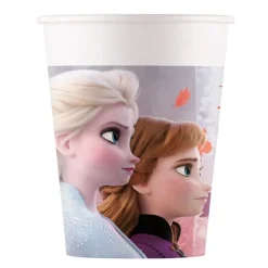 Vasos de papel Frozen II 200 ml (8) - Decorata Party