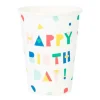 Vasos de papel Happy Birthday 200 ml (8) - My Little Day