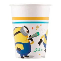 Vasos de papel Minions 200 ml (8) - Decorata Party
