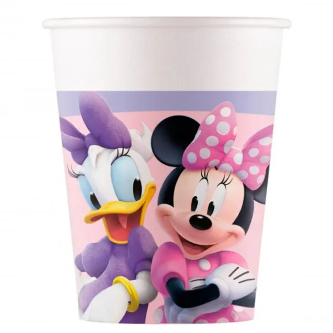 Vasos de papel Minnie y Daisy 200 ml (8) - Conver Party