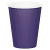 Vasos de papel morados 250 ml (8) - Conver Party