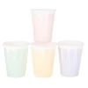 Vasos de papel multicolores pastel 205 ml (8) - My Little Day