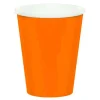 Vasos de papel naranjas 250 ml (8) - Conver Party