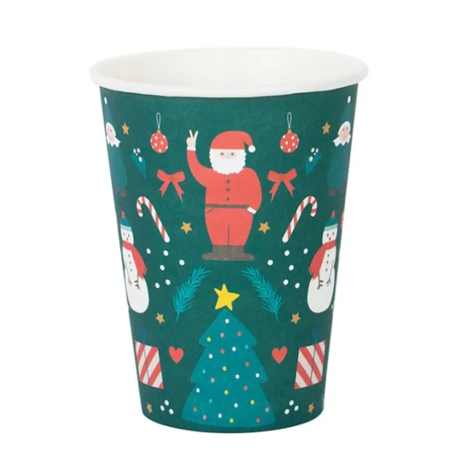 Vasos de papel Navidad 205 ml (8) - My Little Day