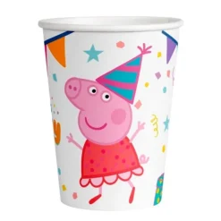 Vasos de papel Peppa Pig 250 ml (8)