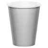 Vasos de papel plateados 250 ml (8) - Conver Party