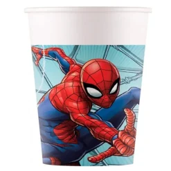 Vasos de papel Spiderman 200 ml (8) - Decorata Party