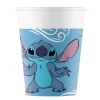 Vasos de papel Stitch y Angel 200 ml (8) - Decorata Party