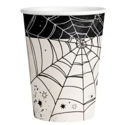 Vasos de papel Tela de araña 250 ml (8) - Amscan