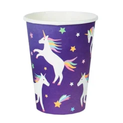 Vasos de papel unicornios 205 ml (8) - My Little Day