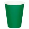 Vasos de papel verdes 250 ml (8) - Conver Party