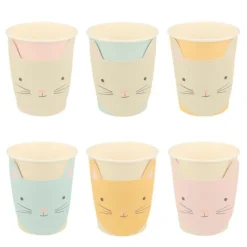 Vasos gatos 250 ml (8) - Meri Meri