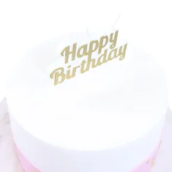 Vela Happy birthday dorada - PME