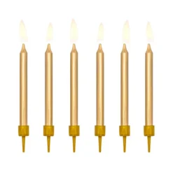 Velas doradas (6) - PartyDeco