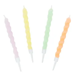 Velas espiral colores pastel (8) - Talking Tables