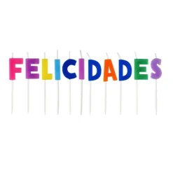 Velas letras colores felicidades (11) - Viva Party
