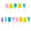 Velas letras colores Happy Birthday (13) - Dekora
