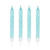 Velas perladas azules (4) - Modecor