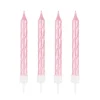 Velas perladas rosas (4) - Modecor