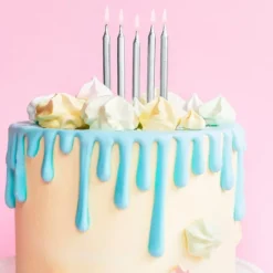 Velas plateadas (6) - PartyDeco