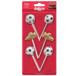 Velas zapatillas y balones de fútbol (6) - Dekora