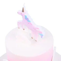 Vela unicornio con purpurina - PME