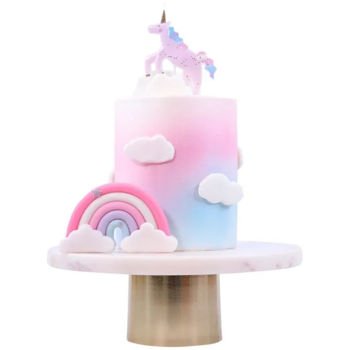 Vela unicornio con purpurina - PME