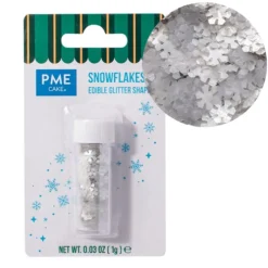 Virutas de oblea copos de nieve Navidad 1 g - PME
