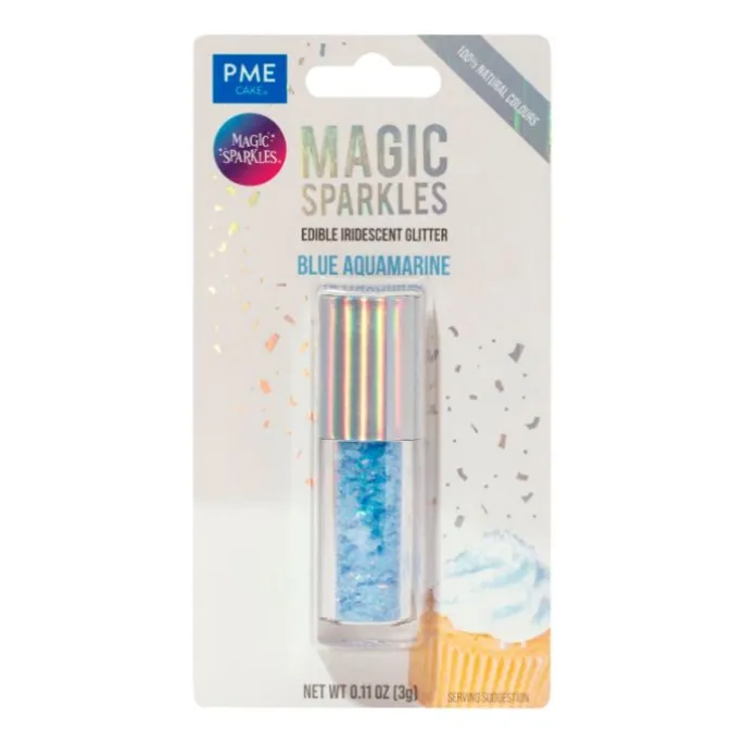 Virutas de purpurina azules Blue Aquamarine Magic Sparkles 3 g - PME