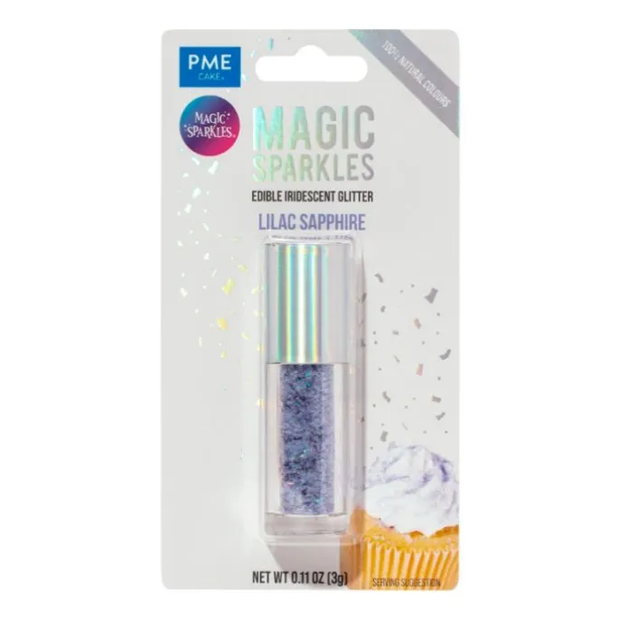 Virutas de purpurina moradas Lilac Sapphire Magic Sparkles 3 g - PME