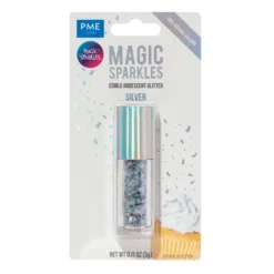 Virutas de purpurina plateadas Silver Magic Sparkles 3 g - PME
