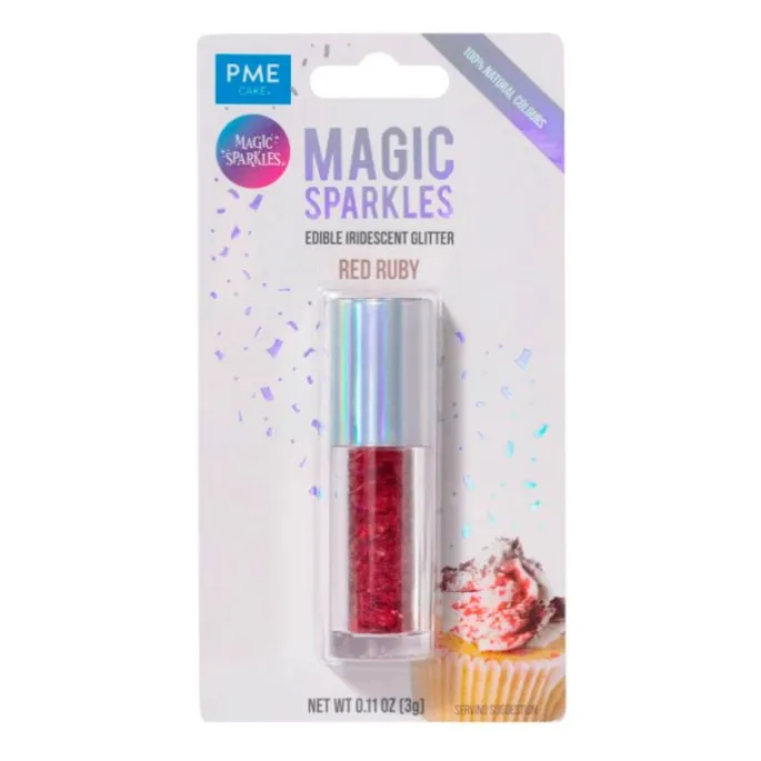 Virutas de purpurina rojas Red Ruby Magic Sparkles 3 g - PME