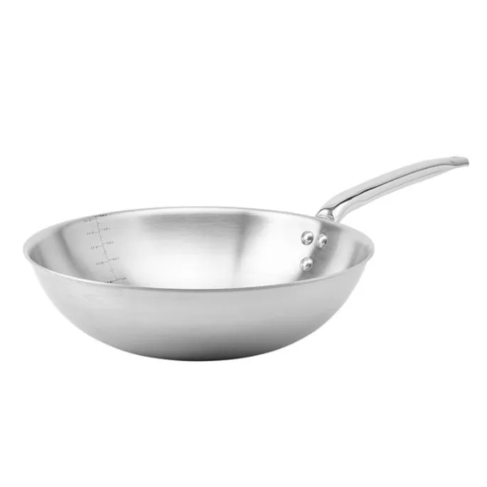 Wok Alchimy 32 cm - Acero inoxidable - De Buyer