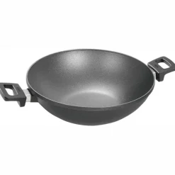Wok antiadherente Titanium Nowo Inducción 32 cm - Aluminio fundido - Woll + REGALO paño