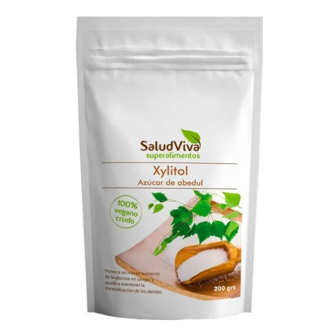 Xylitol, azúcar de abedul 200 gr - Sin gluten - SaludViva